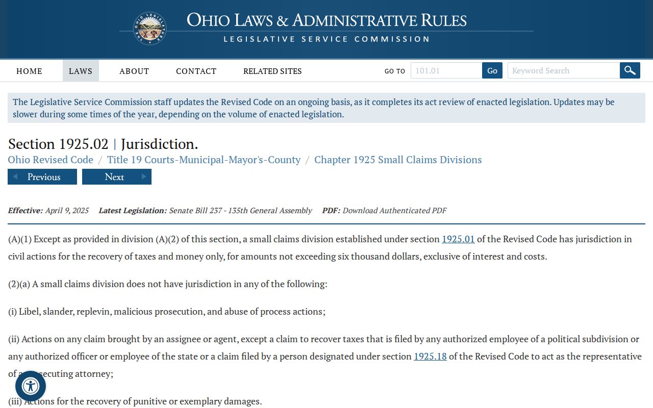 Fayette County civil docket small claims jurisdiction reference