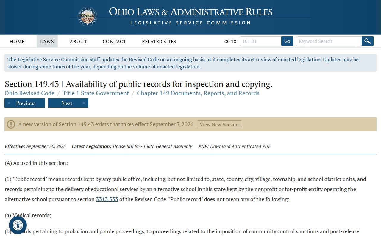 Fayette County court record public records statute