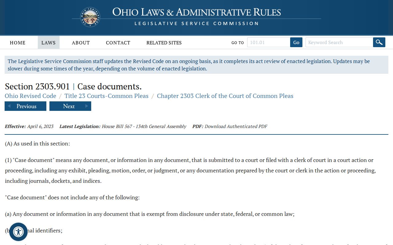 Fayette County court record personal identifier statute